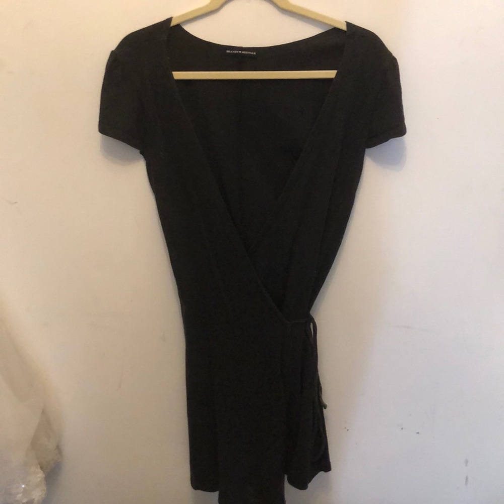Grey brandy wrap dress. Very comfortable